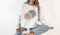 Grunge Fall Floral Crew Neck - Adult & Kids T-Shirts, Sweatshirts & Hoodies apparel design preview 1