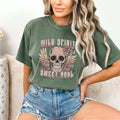 Wild Spirit Sweet Soul Skull - Adult & Kids T-Shirts, Sweatshirts & Hoodies apparel design preview 1