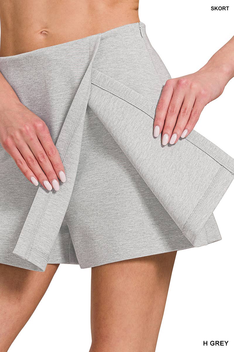 0402 Wrap Front Skort w/ Side Zipper SI-27384 - Adult & Kids T-Shirts, Sweatshirts & Hoodies apparel design preview 1