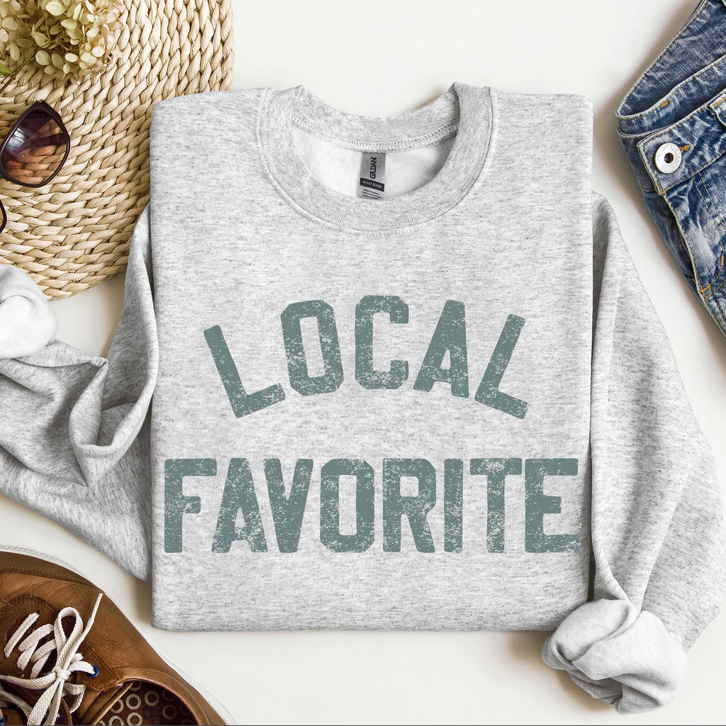 Local Favorite Crewneck Shop Sweat - Adult & Kids T-Shirts, Sweatshirts & Hoodies apparel design preview 1