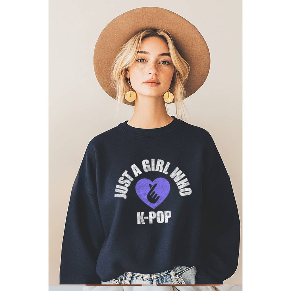 Just A Girl Who Love Kpop Vintage Graphic - Adult & Kids T-Shirts, Sweatshirts & Hoodies apparel design preview 1