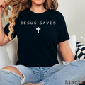 Jesus Saves Christian Graphic Bella Canvas - Adult & Kids T-Shirts, Sweatshirts & Hoodies apparel design preview 1