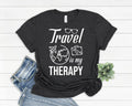 Travel Is My Therapy - Adult & Kids T-Shirts, Sweatshirts & Hoodies apparel design preview 1