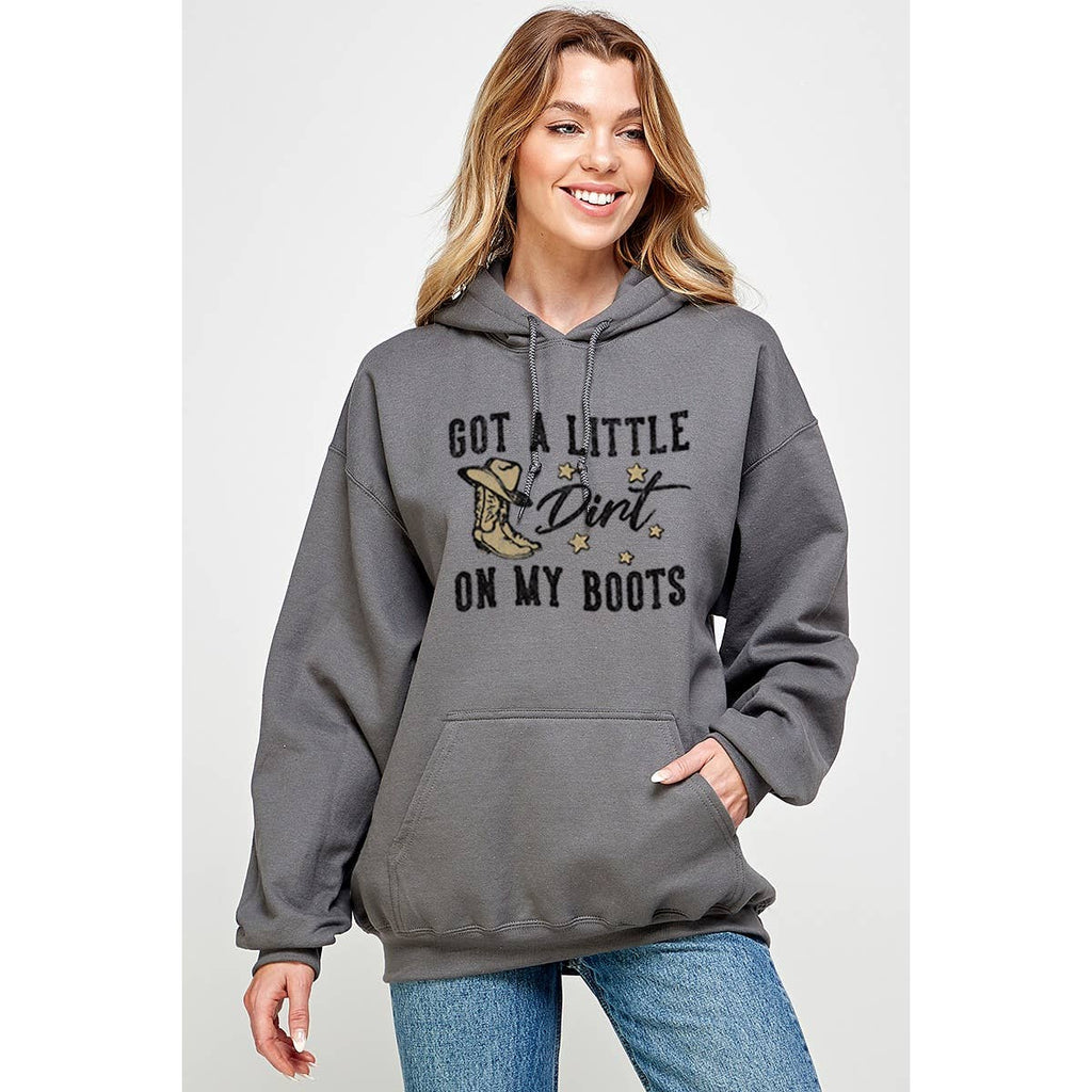 Got A Little Dirt On My Boot Graphic - Adult & Kids T-Shirts, Sweatshirts & Hoodies apparel design preview 1