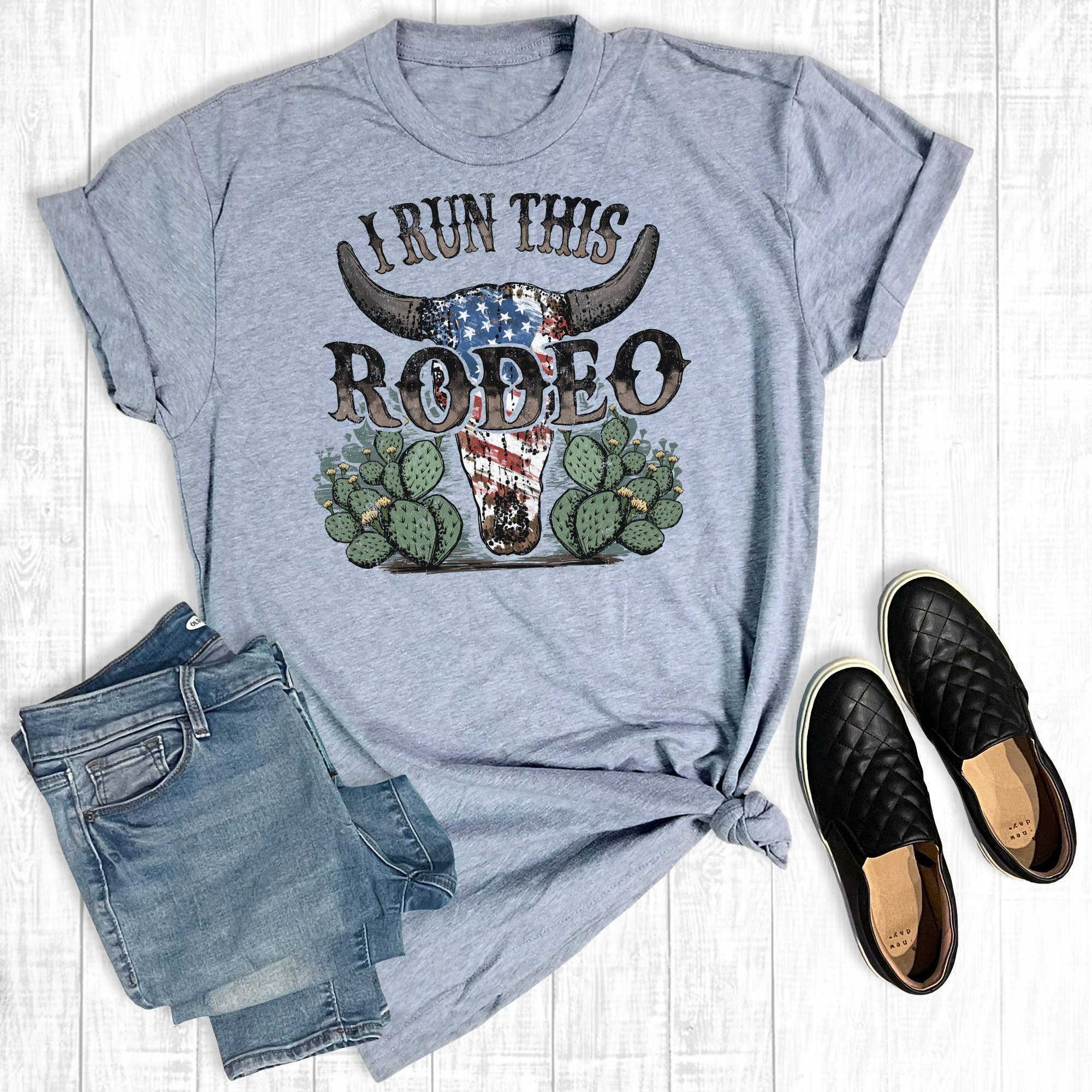 I Run This Rodeo - Adult & Kids T-Shirts, Sweatshirts & Hoodies apparel design preview 1