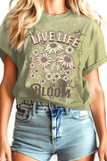 Live Life in Full Bloom Mineral Graphic - Adult & Kids T-Shirts, Sweatshirts & Hoodies apparel design preview 1