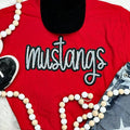 Mustangs Sequin Patch Red Everyday - Adult & Kids T-Shirts, Sweatshirts & Hoodies apparel design preview 1