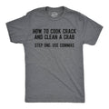 How To Cook Crack and Clean A Crab Step One Use - Adult & Kids T-Shirts, Sweatshirts & Hoodies apparel design preview 1