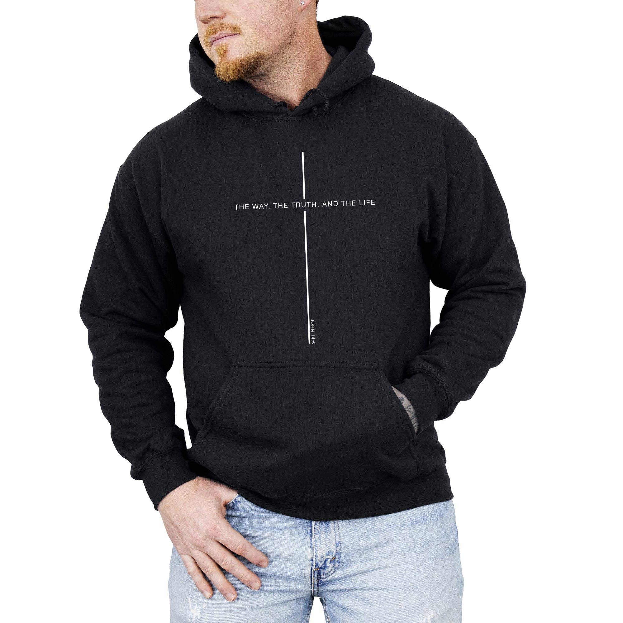 The Way Truth Life, Christian Jesus Religious - Adult & Kids T-Shirts, Sweatshirts & Hoodies apparel design preview 1