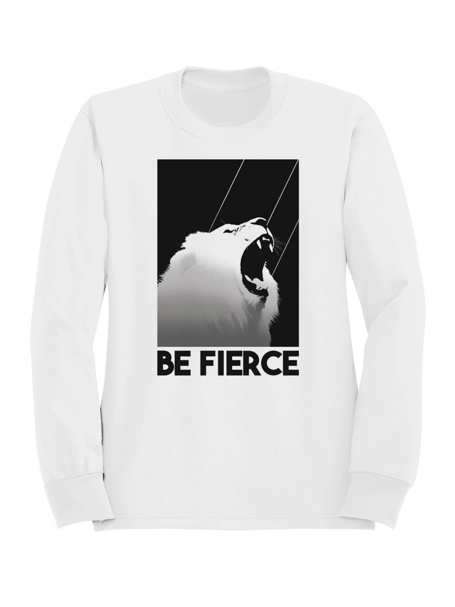 Fierce Lion Roar Motivation Men's - Adult & Kids T-Shirts, Sweatshirts & Hoodies apparel design preview 1