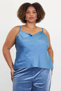 Plus Size Satin Cowl Neck Cami Top with Embellished - Adult & Kids T-Shirts, Sweatshirts & Hoodies apparel design preview 1
