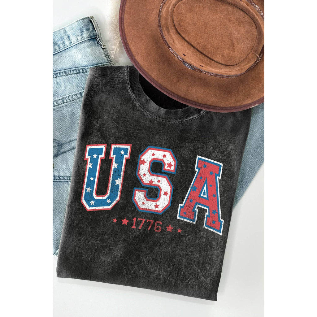 USA Vintage Mineral Wash - Adult & Kids T-Shirts, Sweatshirts & Hoodies apparel design preview 1