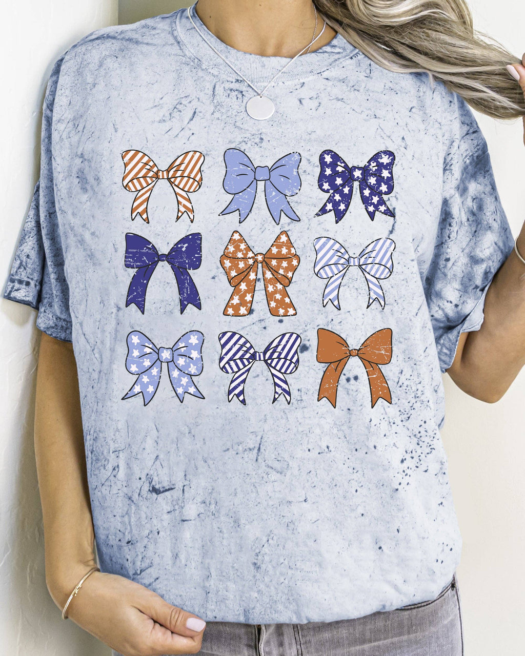American Bows, Ribbon, Coquette, USA, Vintage, - Adult & Kids T-Shirts, Sweatshirts & Hoodies apparel design preview 1