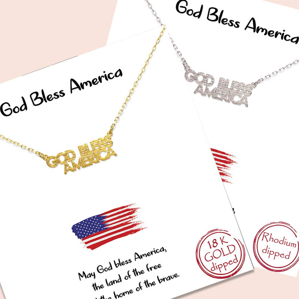 God Bless America Necklace - Adult & Kids T-Shirts, Sweatshirts & Hoodies apparel design preview 1