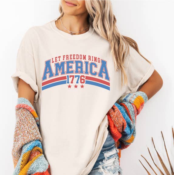 Let Freedom Ring Premium - Adult & Kids T-Shirts, Sweatshirts & Hoodies apparel design preview 1
