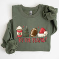 Tis the Season, Christmas, Football, Xmas - Adult & Kids T-Shirts, Sweatshirts & Hoodies apparel design preview 1