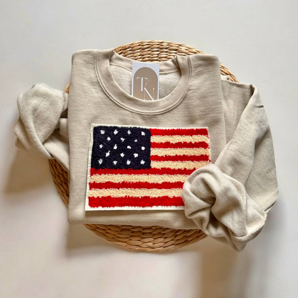 USA Flag American Apparel - Adult & Kids T-Shirts, Sweatshirts & Hoodies apparel design preview 1