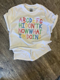 Abc I Don'T Know What I'M Doing On White - Adult & Kids T-Shirts, Sweatshirts & Hoodies apparel design preview 1
