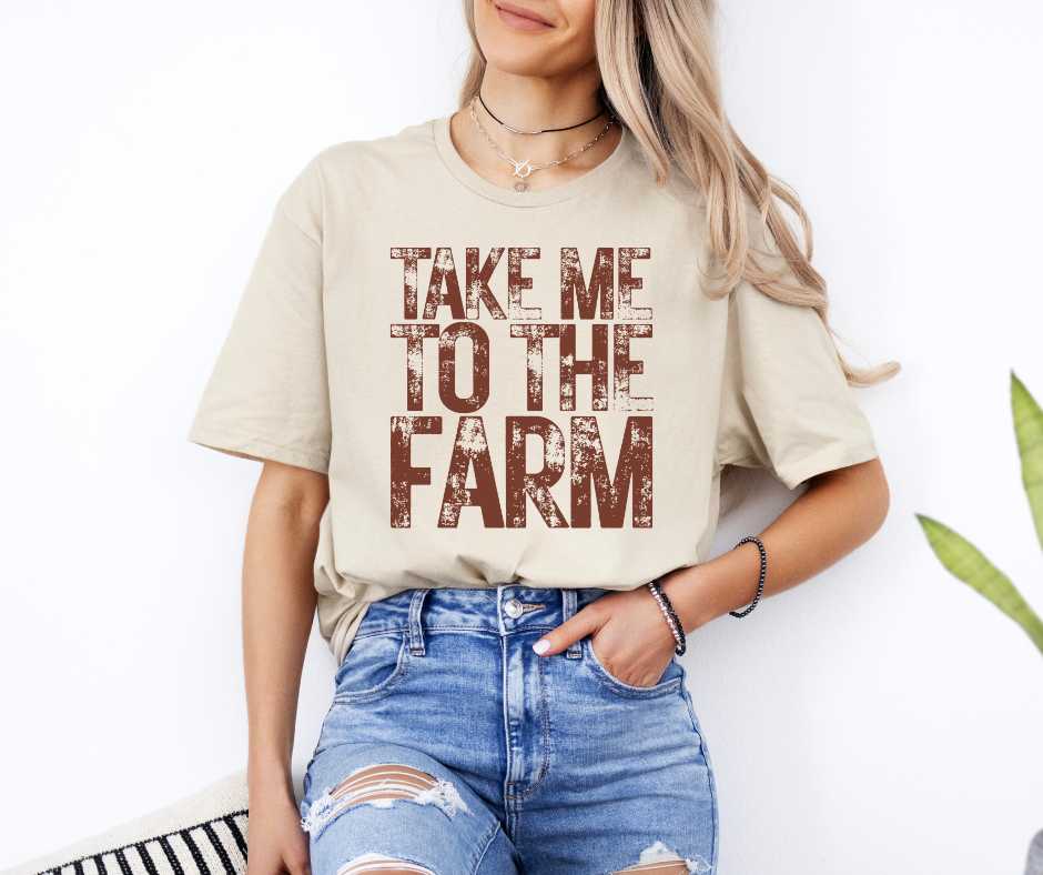 Take Me To the Farm - Adult & Kids T-Shirts, Sweatshirts & Hoodies apparel design preview 1