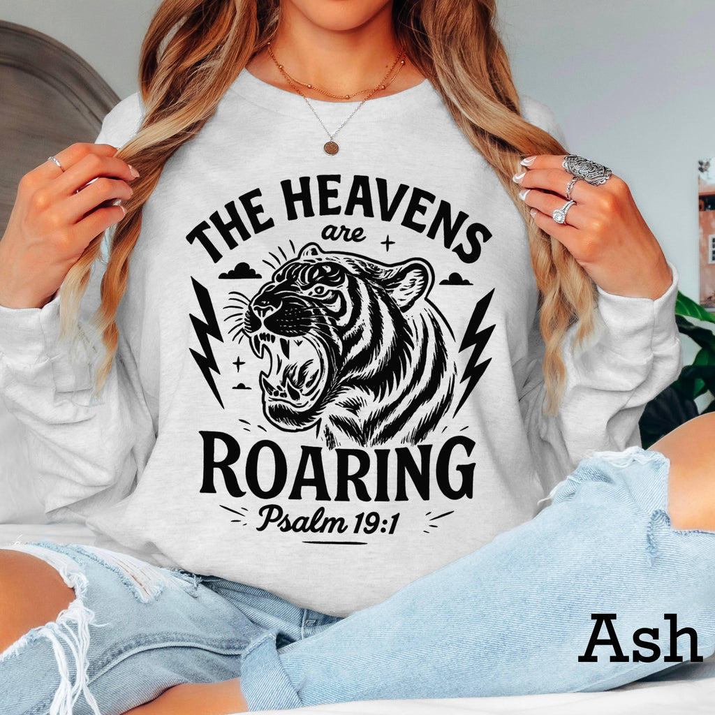 The Heavens Are Roaring Christian - Adult & Kids T-Shirts, Sweatshirts & Hoodies apparel design preview 1