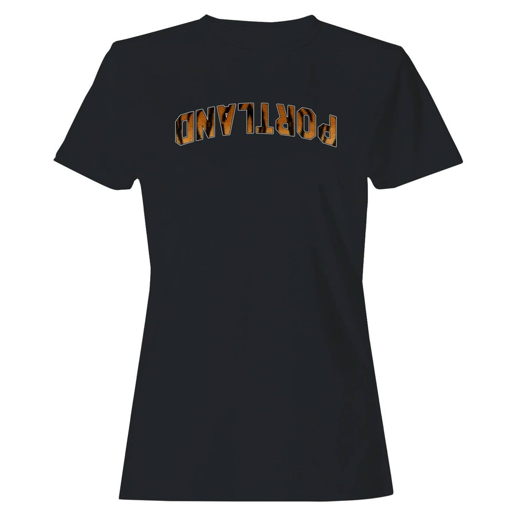 Portland Tiger Print Bold Text Women's - Adult & Kids T-Shirts, Sweatshirts & Hoodies apparel design preview 1