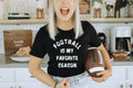 Football Is My Favorite Season Black Gameday Graphic - Adult & Kids T-Shirts, Sweatshirts & Hoodies apparel design preview 1