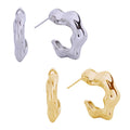 14K Gold-Dipped Chunky Wavy Hoop Earrings - Adult & Kids T-Shirts, Sweatshirts & Hoodies apparel design preview 1