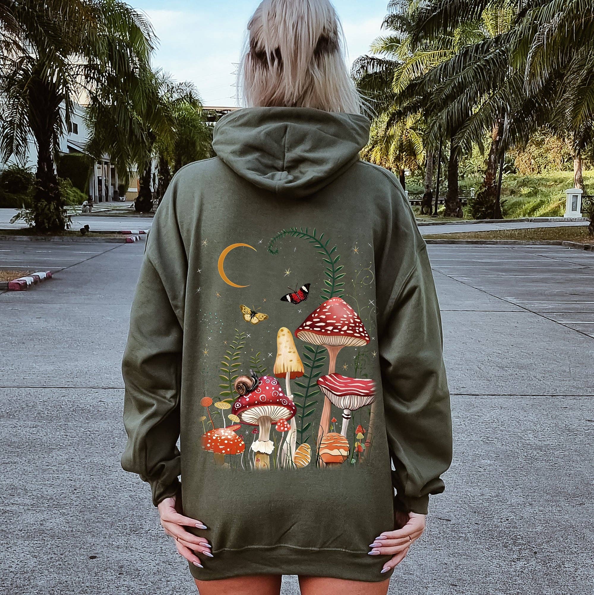 Mystical Mushroom Forest - Adult & Kids T-Shirts, Sweatshirts & Hoodies apparel design preview 1