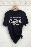 This World Needs More Cowboys Graphic - Adult & Kids T-Shirts, Sweatshirts & Hoodies apparel design preview 1