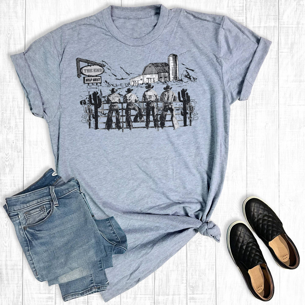 Western Rodeo Cowboys Graphic - Adult & Kids T-Shirts, Sweatshirts & Hoodies apparel design preview 1