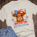 Patriotic Moo For the Red White and Blue Western - Adult & Kids T-Shirts, Sweatshirts & Hoodies apparel design preview 1