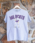 Kansas State Wildcats Cartoon Mascot Puff Gray - Adult & Kids T-Shirts, Sweatshirts & Hoodies apparel design preview 1