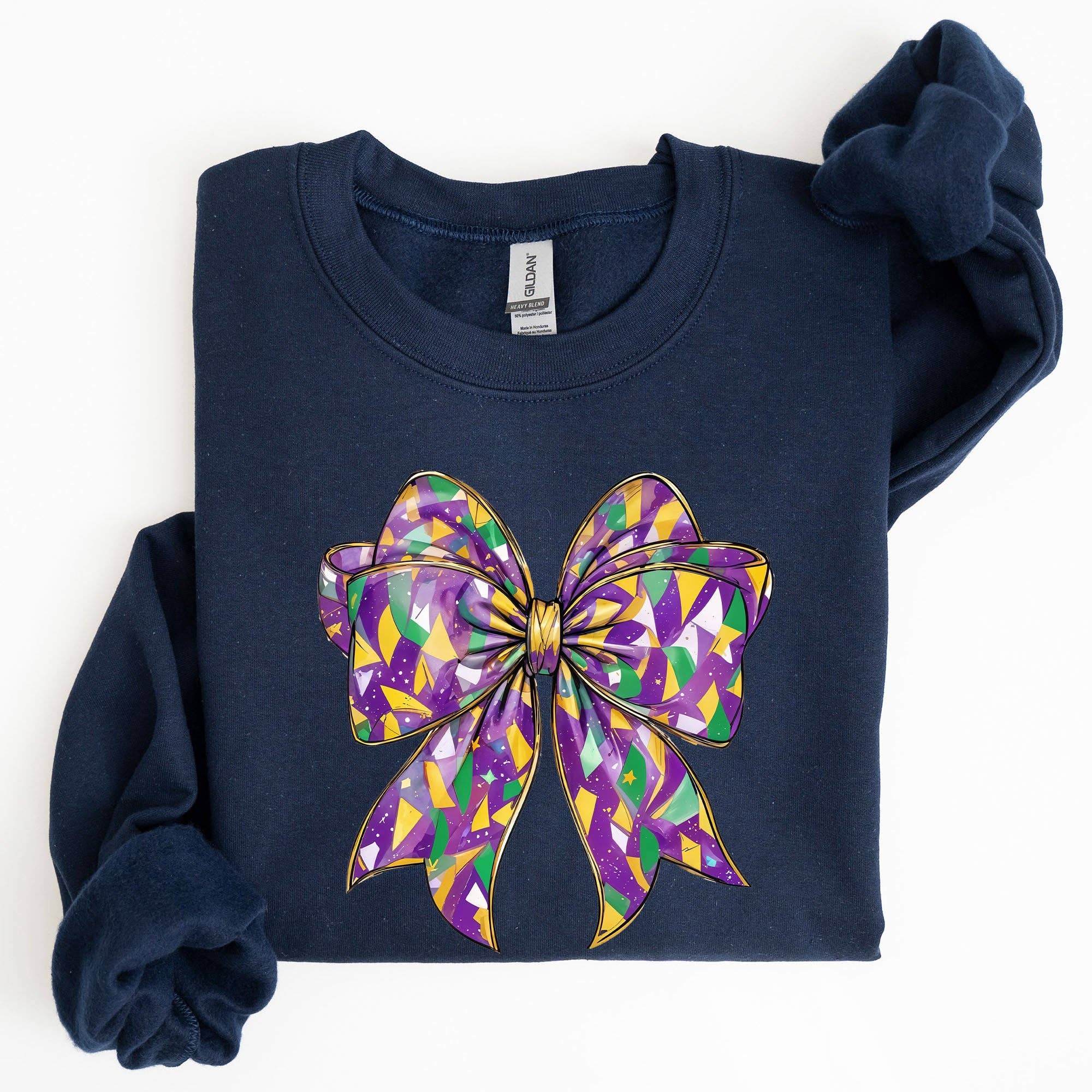 Mardi Gras Coquette Fleur De Lis Fat Tuesday - Adult & Kids T-Shirts, Sweatshirts & Hoodies apparel design preview 1