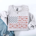 Floral America Flag, USA, 4th of July - Adult & Kids T-Shirts, Sweatshirts & Hoodies apparel design preview 1