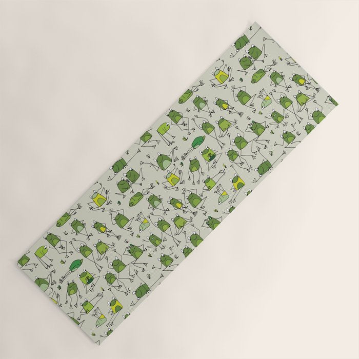Funny Frogs Yoga Mat Gallery Image 1 - Adult & Kids T-Shirts, Sweatshirts & Hoodies apparel design preview 1