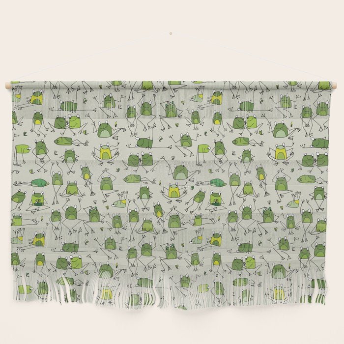 Funny Frogs Wall Hanging Gallery Image 1 - Adult & Kids T-Shirts, Sweatshirts & Hoodies apparel design preview 1