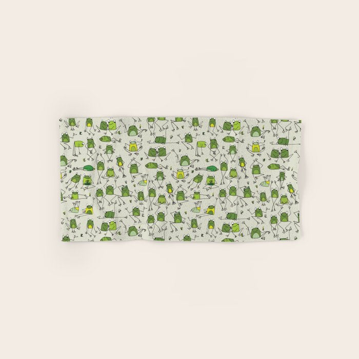 Funny Frogs Bath Towel Gallery Image 1 - Adult & Kids T-Shirts, Sweatshirts & Hoodies apparel design preview 1