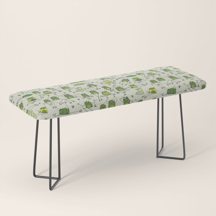 Funny Frogs Bench Gallery Image 1 - Adult & Kids T-Shirts, Sweatshirts & Hoodies apparel design preview 1