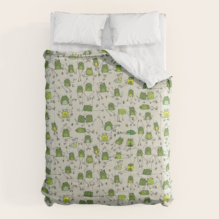 Funny Frogs Comforter Gallery Image 6 - Adult & Kids T-Shirts, Sweatshirts & Hoodies apparel design preview 1