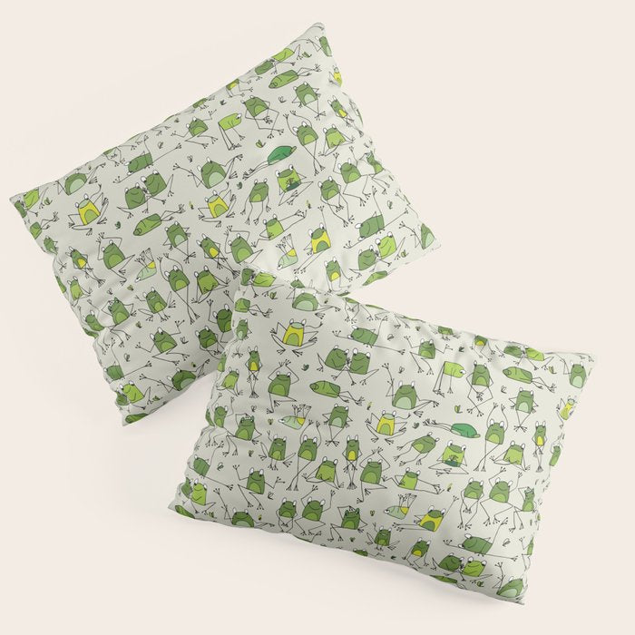 Funny Frogs Pillow Sham Gallery Image 3 - Adult & Kids T-Shirts, Sweatshirts & Hoodies apparel design preview 1