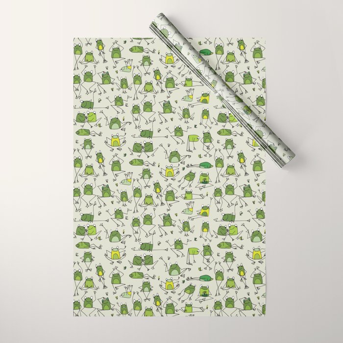 Funny Frogs Wrapping Paper Gallery Image 1 - Adult & Kids T-Shirts, Sweatshirts & Hoodies apparel design preview 1