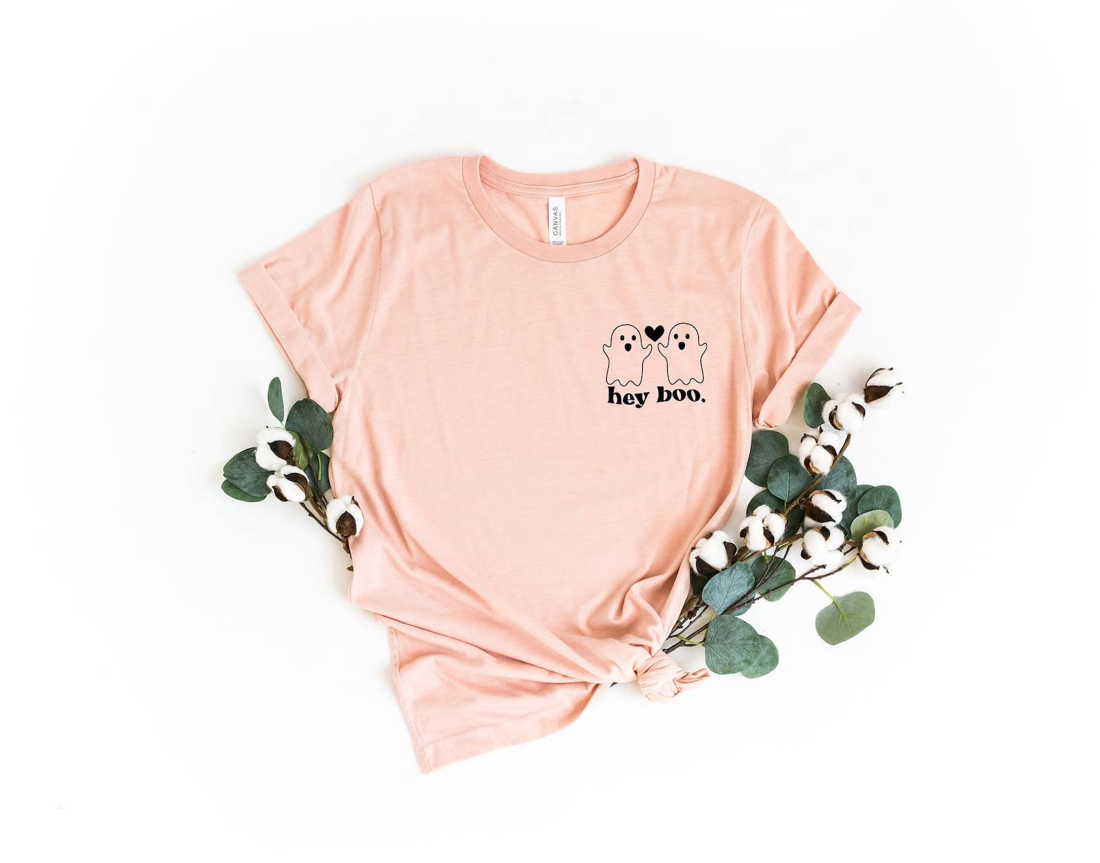 Ghost Hey Boo - Adult & Kids T-Shirts, Sweatshirts & Hoodies apparel design preview 1