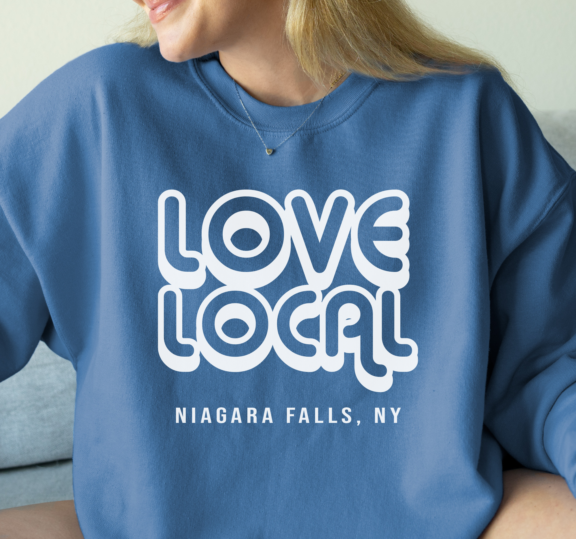 Custom Love Local Crewneck Souvenir - Adult & Kids T-Shirts, Sweatshirts & Hoodies apparel design preview 1