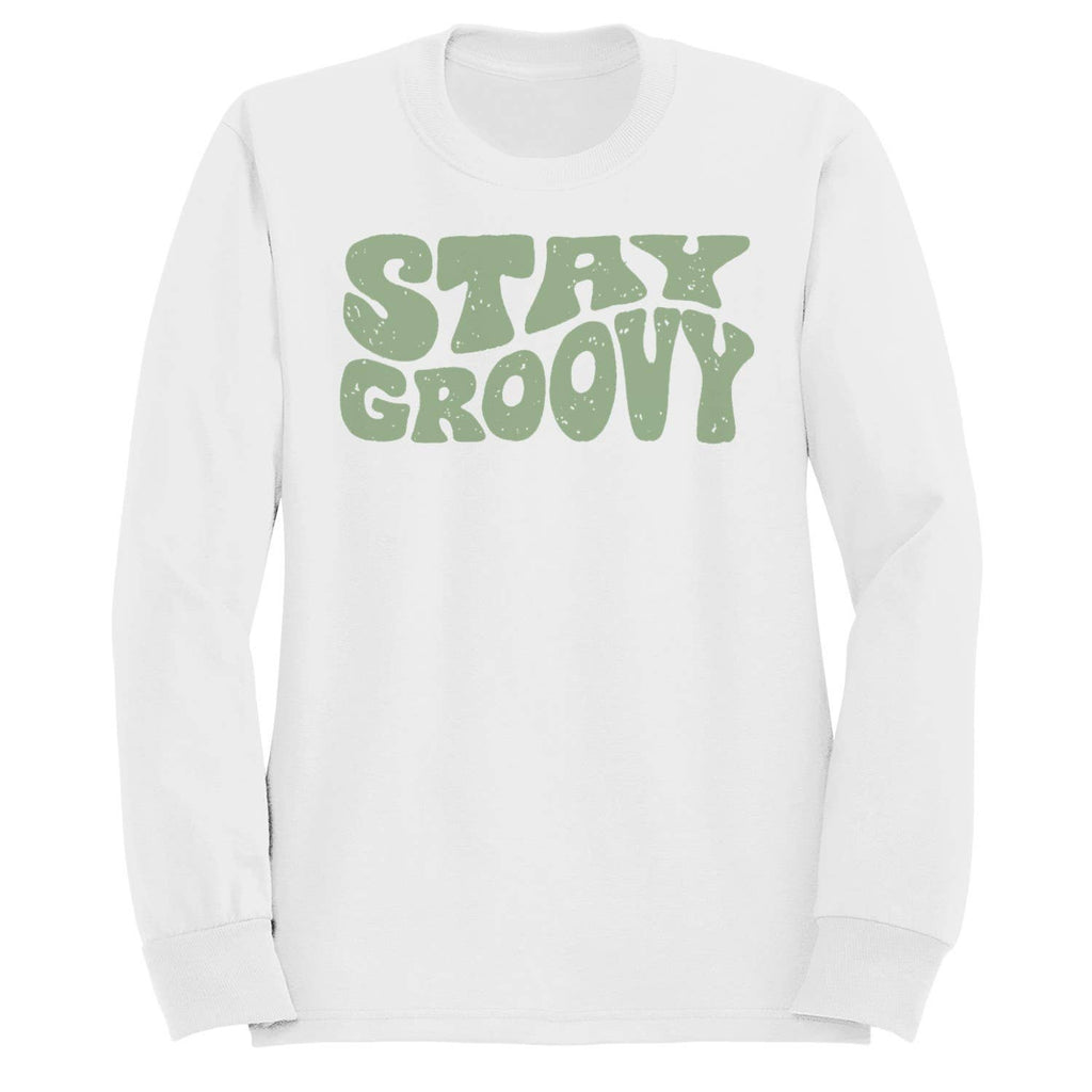 Stay Groovy Retro Quote Women's - Adult & Kids T-Shirts, Sweatshirts & Hoodies apparel design preview 1