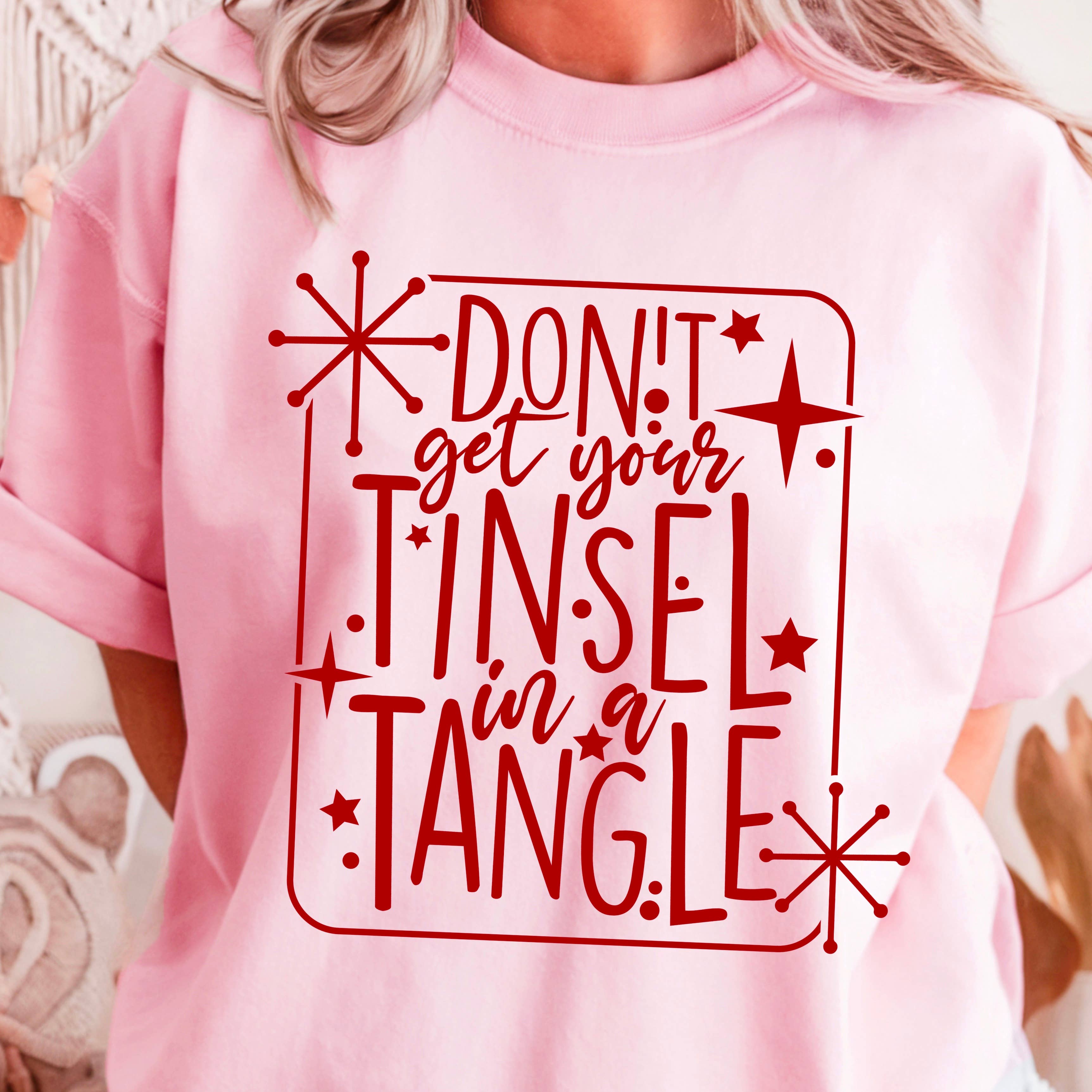 Tinsel in A Tangle Christmas 2025 Graphic Gildan - Adult & Kids T-Shirts, Sweatshirts & Hoodies apparel design preview 1