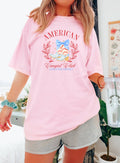 Americana, Western, Fourth of July, Land the Cowgirls - Adult & Kids T-Shirts, Sweatshirts & Hoodies apparel design preview 1