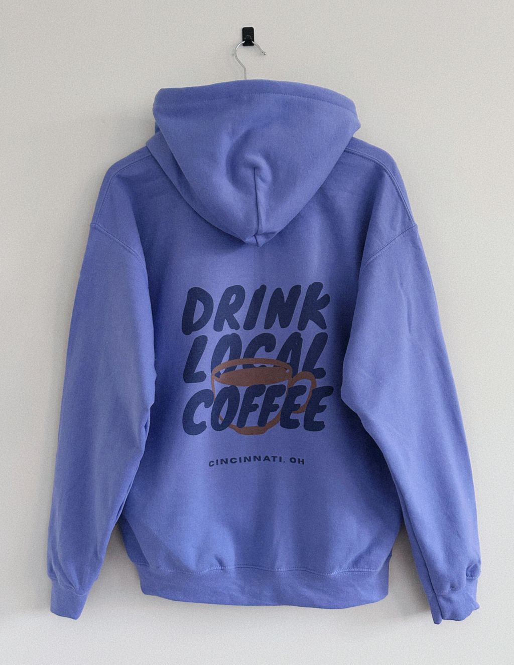 Drink Local Coffee Violet (Heavyweight) - Adult & Kids T-Shirts, Sweatshirts & Hoodies apparel design preview 1