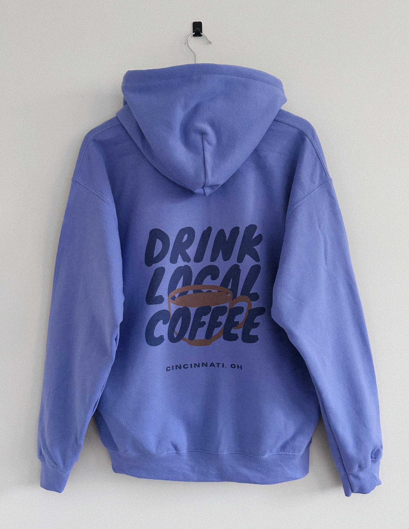 Drink Local Coffee Violet (Heavyweight) - Adult & Kids T-Shirts, Sweatshirts & Hoodies apparel design preview 1