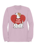 My Dog Is Valentine Design Women's - Adult & Kids T-Shirts, Sweatshirts & Hoodies apparel design preview 1
