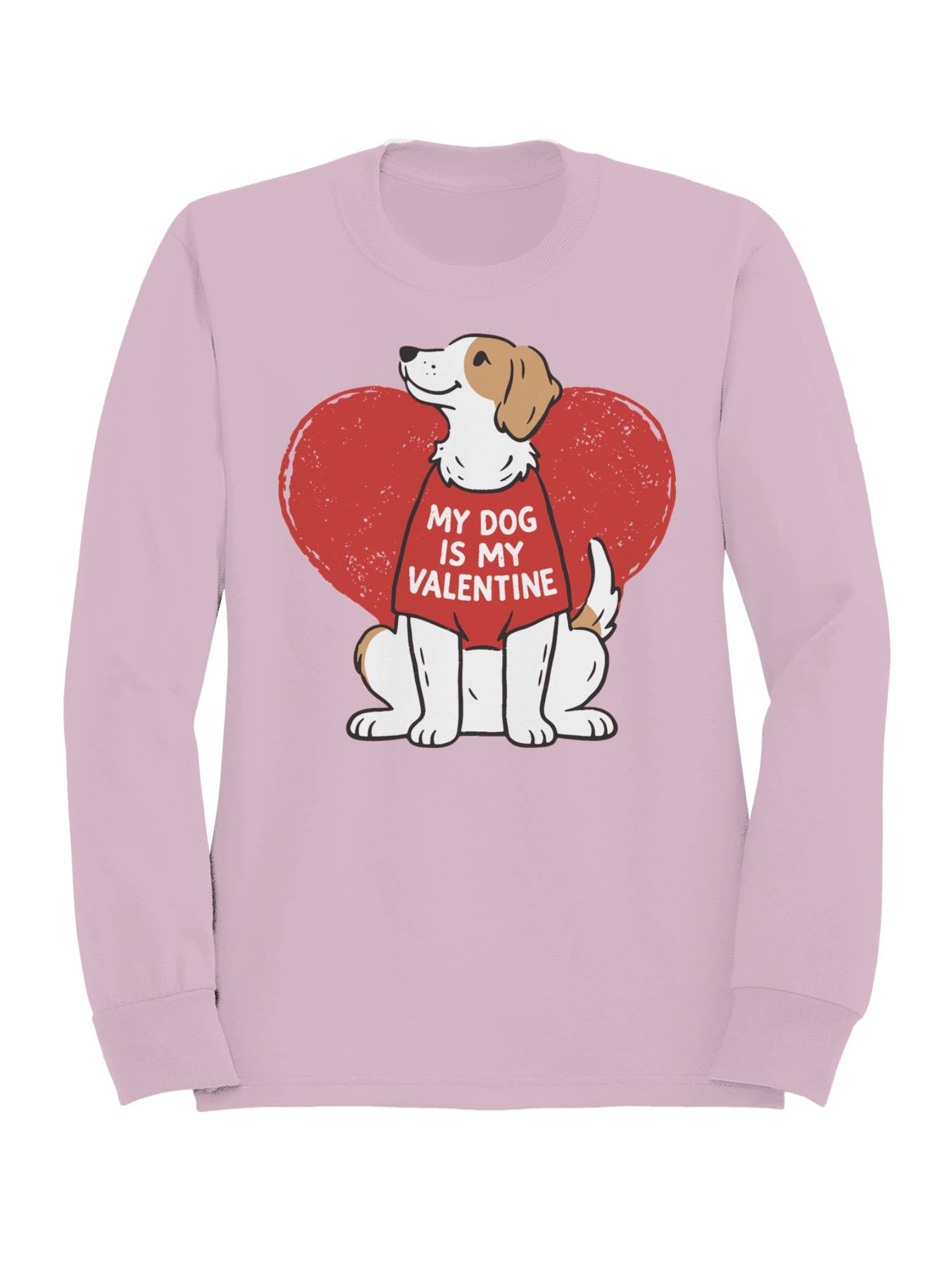 My Dog Is Valentine Design Women's - Adult & Kids T-Shirts, Sweatshirts & Hoodies apparel design preview 1